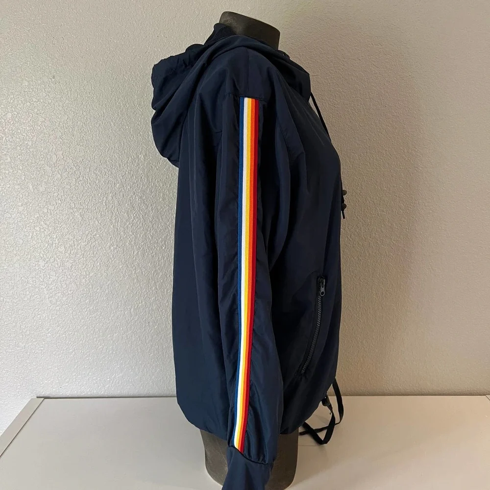 ZYIA Athletic Rainbow Stripe Zip Jacket Women’s Large - Picture 6 of 8